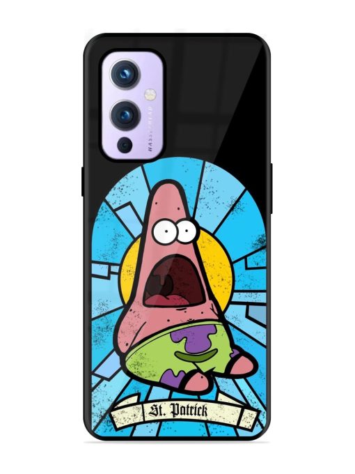 St. Patrick'S Day Stained Glass Patrick Star Glossy Soft Edge Case for Oneplus 9 (5G)