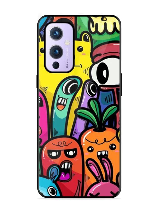 Whimsical Doodle Chaos Glossy Soft Edge Case for Oneplus 9 (5G)