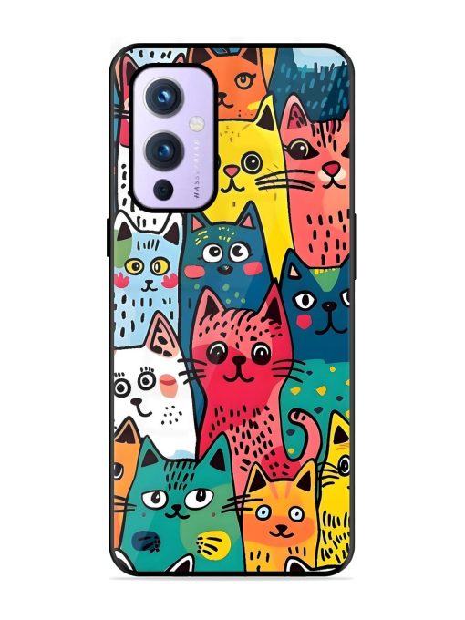 Feline Frenzy Glossy Soft Edge Case for Oneplus 9 (5G)