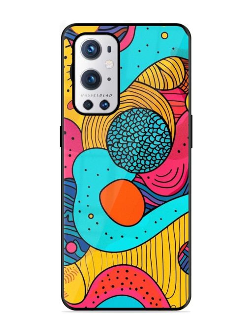 Psychedelic Patterns Glossy Soft Edge Case for Oneplus 9 Pro (5G)