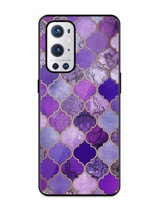 Purple Mosaic Magic Glossy Soft Edge Case for Oneplus 9 Pro (5G)