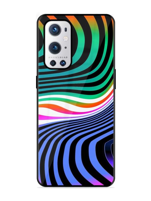 Psychedelic Waves Glossy Soft Edge Case for Oneplus 9 Pro (5G)