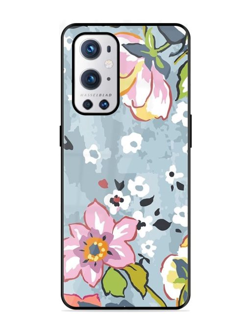 Floral Fantasy Glossy Soft Edge Case for Oneplus 9 Pro (5G)