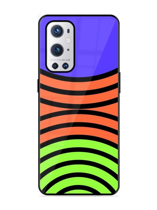 Psychedelic Stripe Symphony Glossy Soft Edge Case for Oneplus 9 Pro (5G)