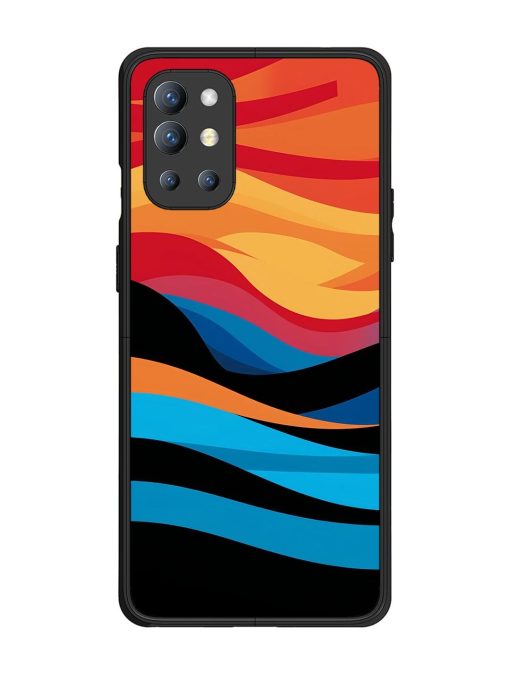 Blazing Currents Glossy Soft Edge Case for Oneplus 9R (5G) Chachhi