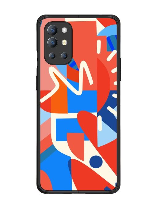 Abstract Harmony Glossy Soft Edge Case for Oneplus 9R (5G) Chachhi