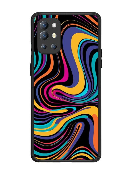 Psychedelic Swirl Glossy Soft Edge Case for Oneplus 9R (5G) Chachhi