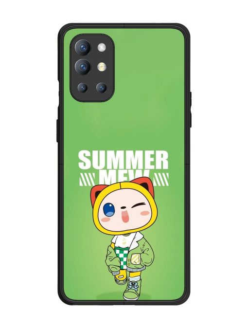 Purrfect Summer Glossy Soft Edge Case for Oneplus 9R (5G) Chachhi