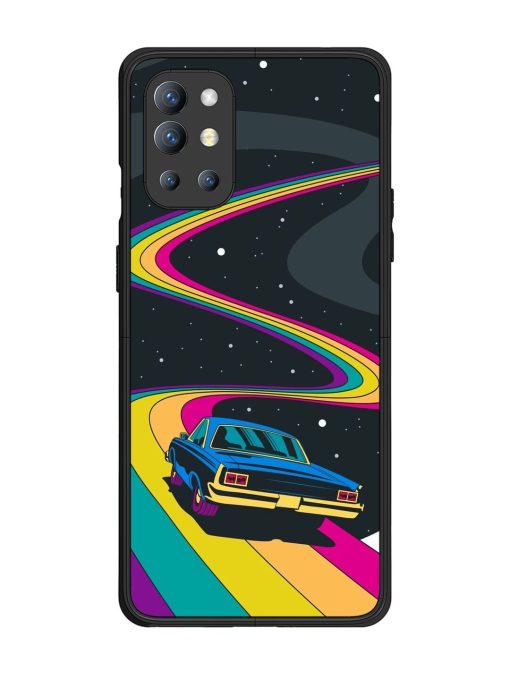 Rainbow Road Glossy Soft Edge Case for Oneplus 9R (5G) Chachhi