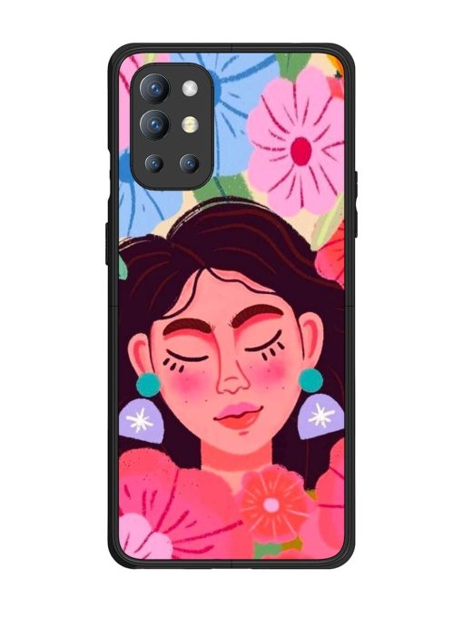 Blooming Serenity Glossy Soft Edge Case for Oneplus 9R (5G) Chachhi