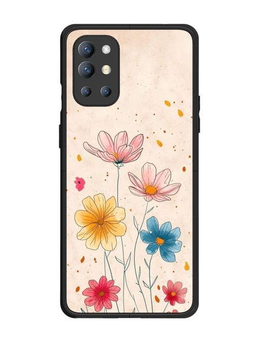 Delicate Bloom Glossy Soft Edge Case for Oneplus 9R (5G) Chachhi