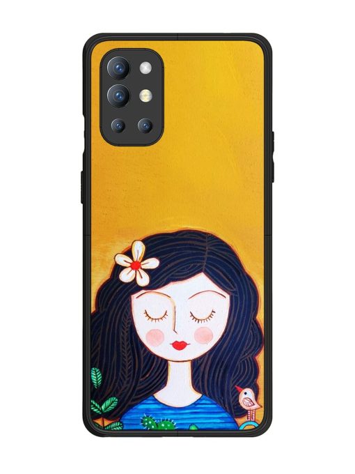 Girl Illustration Glossy Soft Edge Case for Oneplus 9R (5G) Chachhi