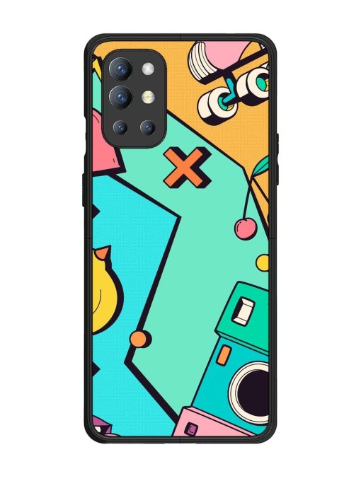 Retro Remix Glossy Soft Edge Case for Oneplus 9R (5G) Chachhi