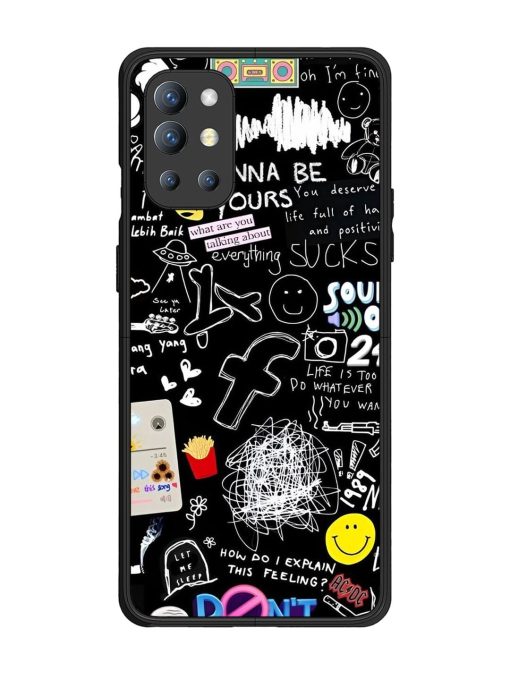 Doodle Diary Glossy Soft Edge Case for Oneplus 9R (5G) Chachhi