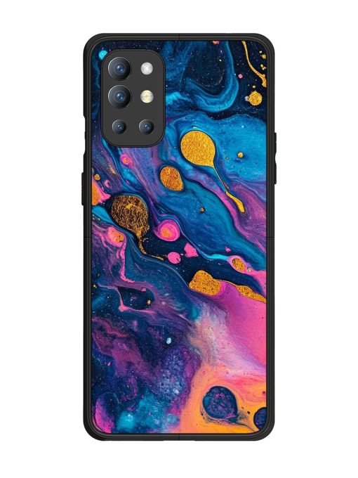 Cosmic Swirl Glossy Soft Edge Case for Oneplus 9R (5G) Chachhi