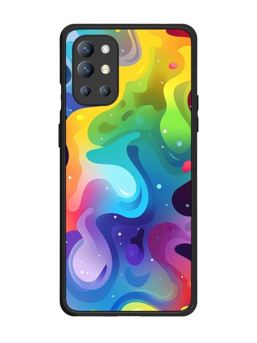 Rainbow River Glossy Soft Edge Case for Oneplus 9R (5G) Chachhi