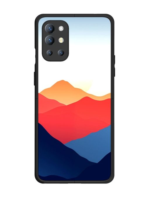 Sunset Peaks Glossy Soft Edge Case for Oneplus 9R (5G) Chachhi