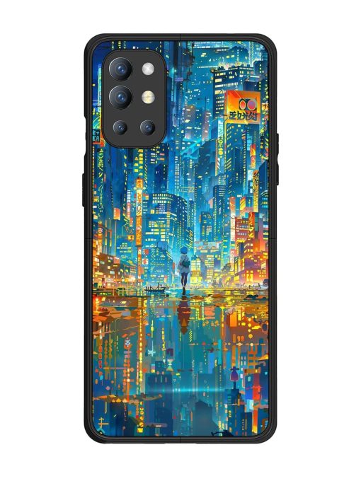 Neon Metropolis Glossy Soft Edge Case for Oneplus 9R (5G) Chachhi