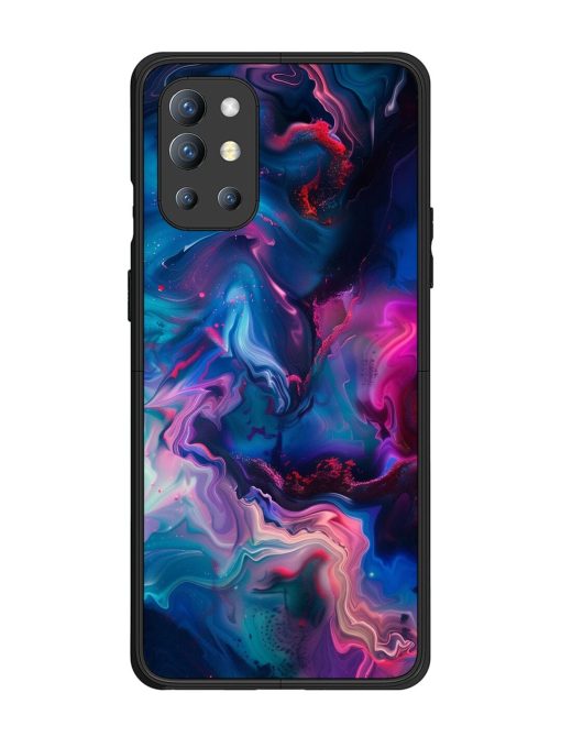 Cosmic Swirl Glossy Soft Edge Case for Oneplus 9R (5G) Chachhi