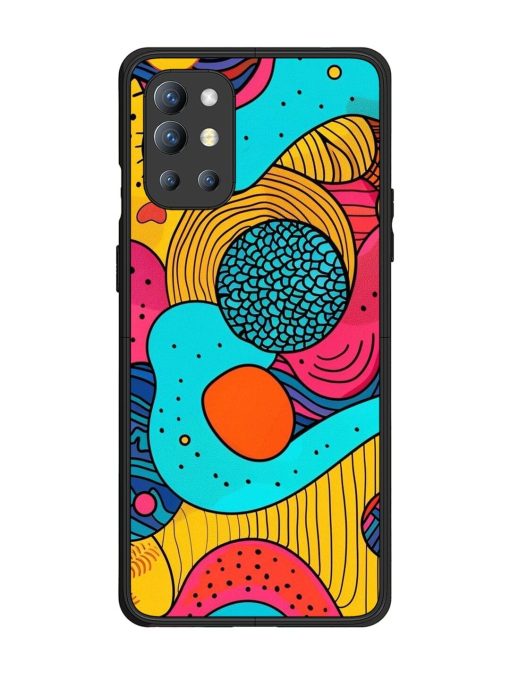 Psychedelic Patterns Glossy Soft Edge Case for Oneplus 9R (5G) Chachhi