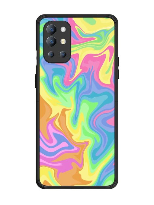 Whimsical Swirl Glossy Soft Edge Case for Oneplus 9R (5G) Chachhi