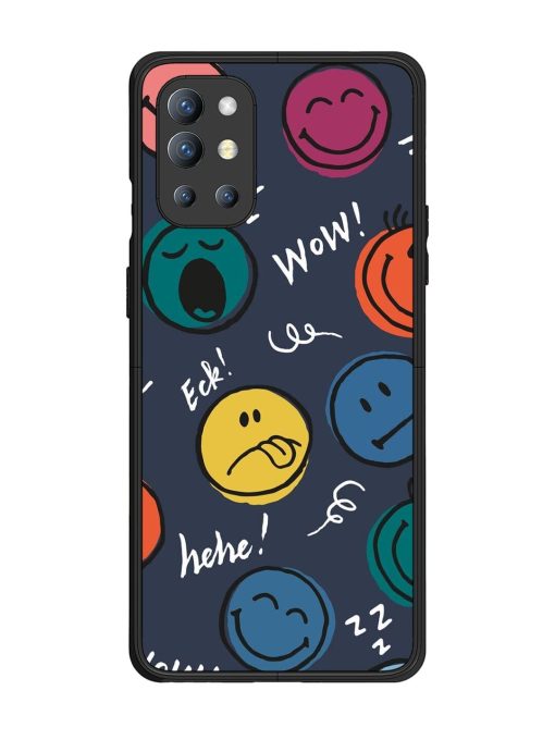 Emoticon Parade Glossy Soft Edge Case for Oneplus 9R (5G) Chachhi