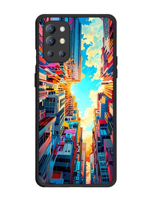 Skyward City Glossy Soft Edge Case for Oneplus 9R (5G) Chachhi