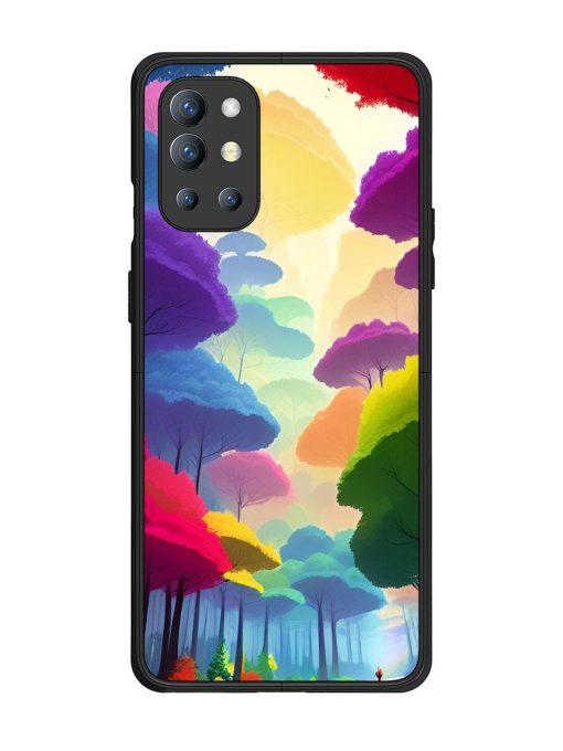 Rainbow Road Glossy Soft Edge Case for Oneplus 9R (5G) Chachhi