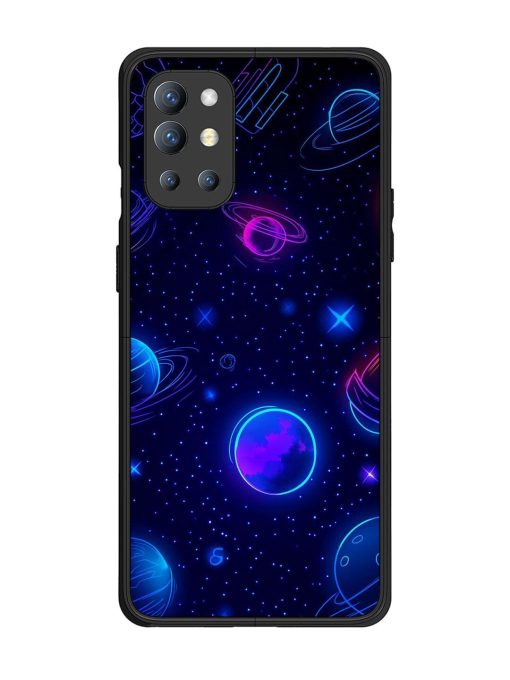 Neon Cosmos Glossy Soft Edge Case for Oneplus 9R (5G) Chachhi