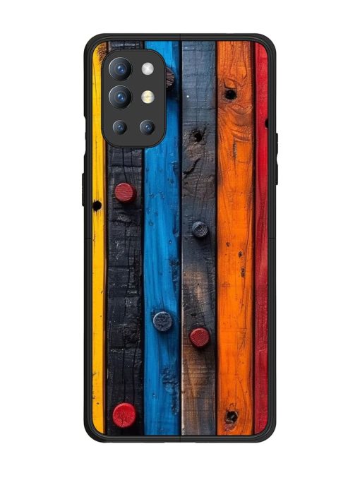 Rainbow Plank Glossy Soft Edge Case for Oneplus 9R (5G) Chachhi