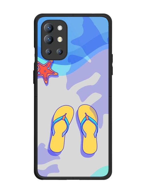 Sandy Toes And Salty Seas Glossy Soft Edge Case for Oneplus 9R (5G) Chachhi