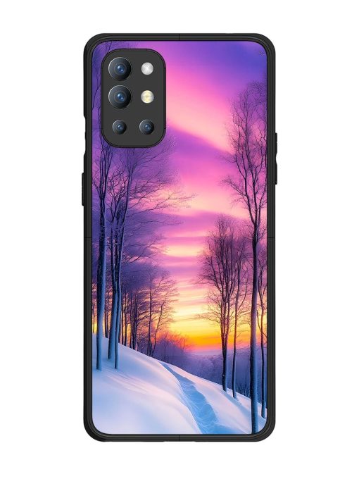 Winter'S Purple Haze Glossy Soft Edge Case for Oneplus 9R (5G) Chachhi