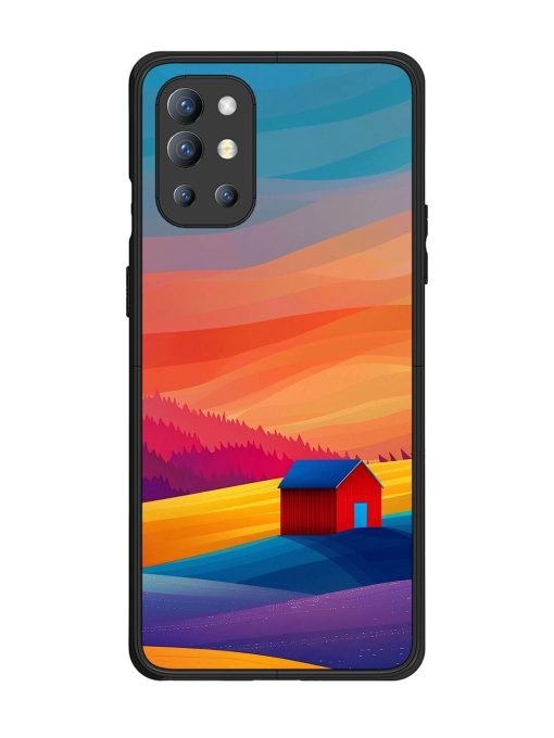 Sunset Solitude Glossy Soft Edge Case for Oneplus 9R (5G) Chachhi