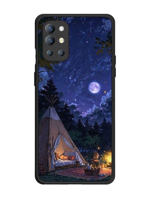 Moonlight Camping Glossy Soft Edge Case for Oneplus 9R (5G) Chachhi