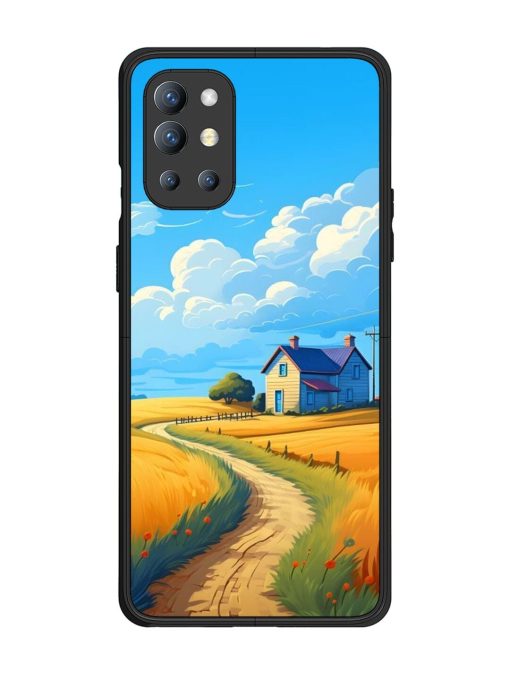 Countryside Cottage Glossy Soft Edge Case for Oneplus 9R (5G) Chachhi