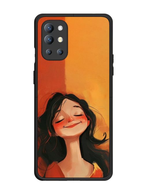 Neon Girl Glossy Soft Edge Case for Oneplus 9R (5G) Chachhi