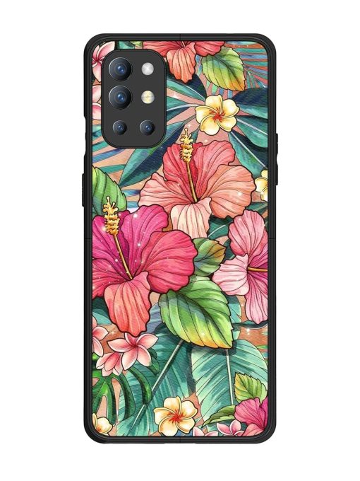 Tropical Tapestry Glossy Soft Edge Case for Oneplus 9R (5G) Chachhi