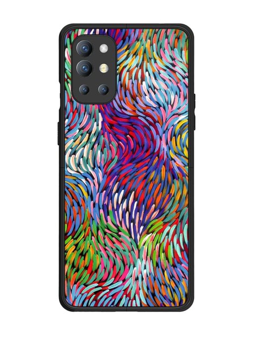 Vibrant Waves Glossy Soft Edge Case for Oneplus 9R (5G) Chachhi