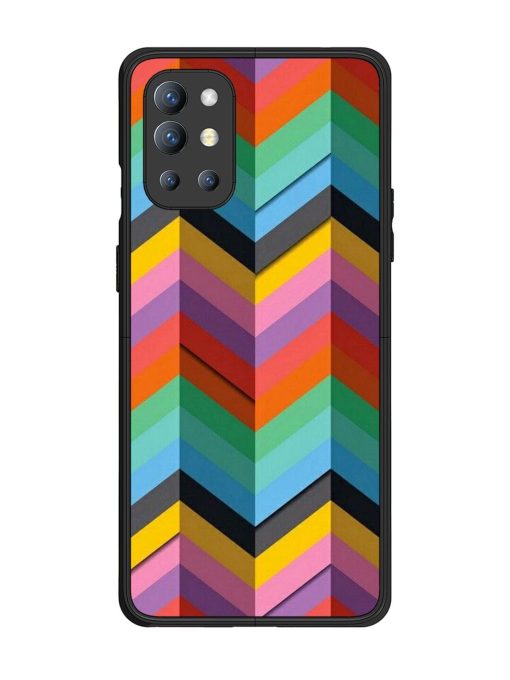 Colorful Zigzag Glossy Soft Edge Case for Oneplus 9R (5G) Chachhi