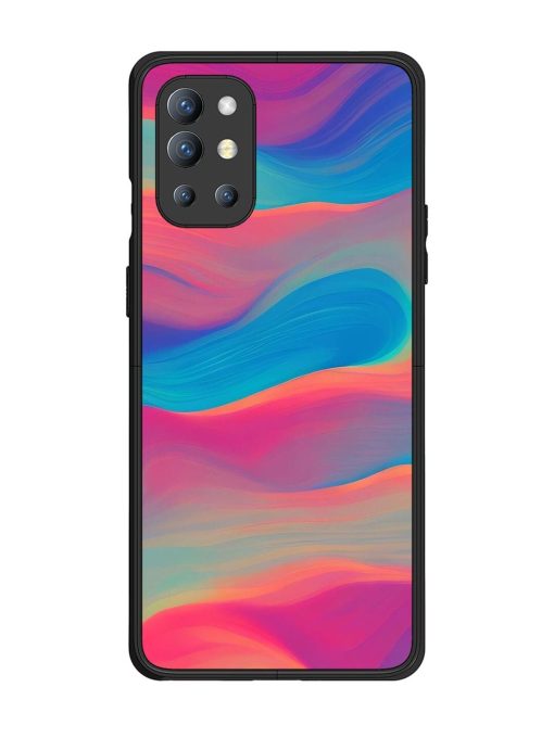 Wavy Wonder Glossy Soft Edge Case for Oneplus 9R (5G) Chachhi