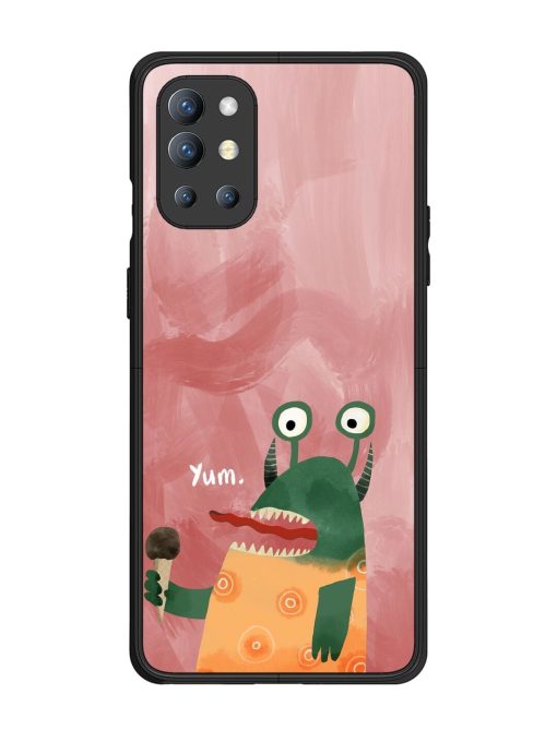 Hungry Monster Glossy Soft Edge Case for Oneplus 9R (5G) Chachhi