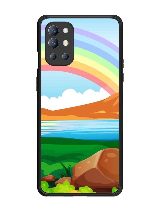 Rainbow Over The Lake Glossy Soft Edge Case for Oneplus 9R (5G) Chachhi