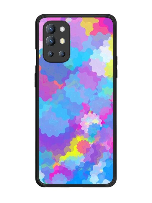 Psychedelic Cloud Burst Glossy Soft Edge Case for Oneplus 9R (5G) Chachhi