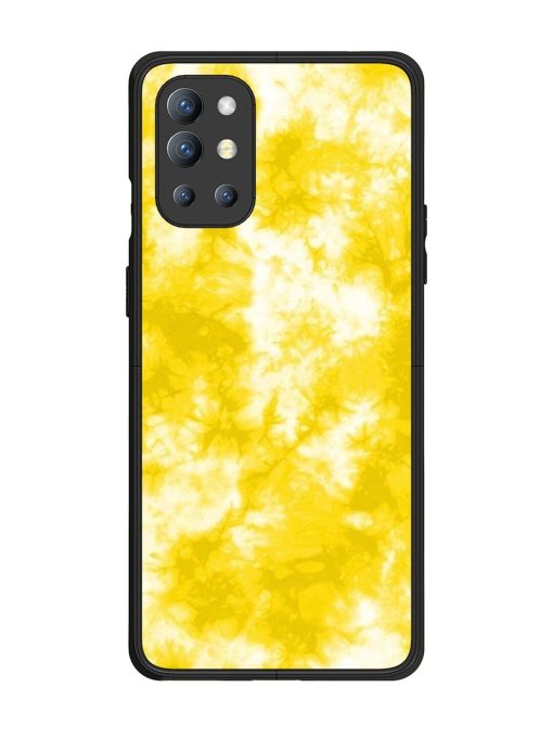 Golden Tie-Dye Twirl Glossy Soft Edge Case for Oneplus 9R (5G) Chachhi