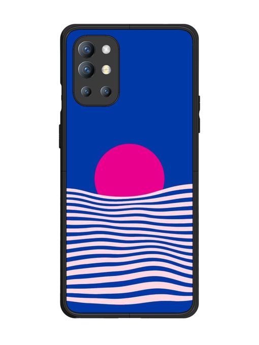 Pink Sunset Over Blue Waves Glossy Soft Edge Case for Oneplus 9R (5G) Chachhi