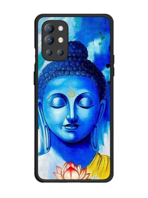 Serene Buddha With Lotus Glossy Soft Edge Case for Oneplus 9R (5G) Chachhi