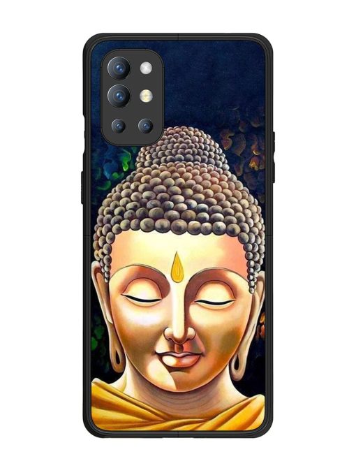 Buddha Face Glossy Soft Edge Case for Oneplus 9R (5G) Chachhi