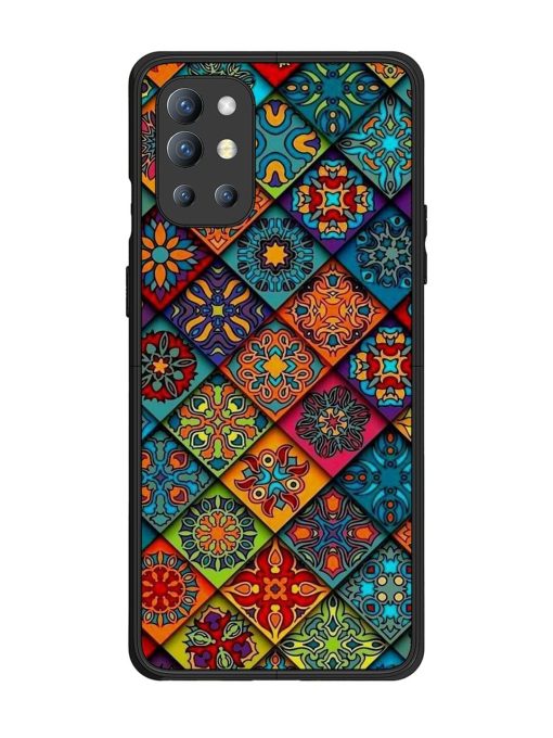 Patchwork Mandala Mosaic Glossy Soft Edge Case for Oneplus 9R (5G) Chachhi