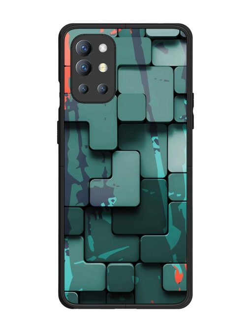 Abstract Geometric Mosaic Glossy Soft Edge Case for Oneplus 9R (5G) Chachhi