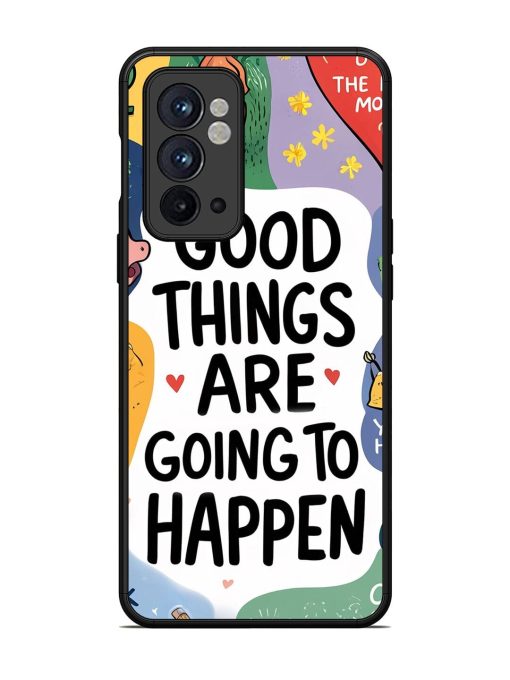 Uplifting Scribbles Glossy Soft Edge Case for Oneplus 9RT (5G) Chachhi